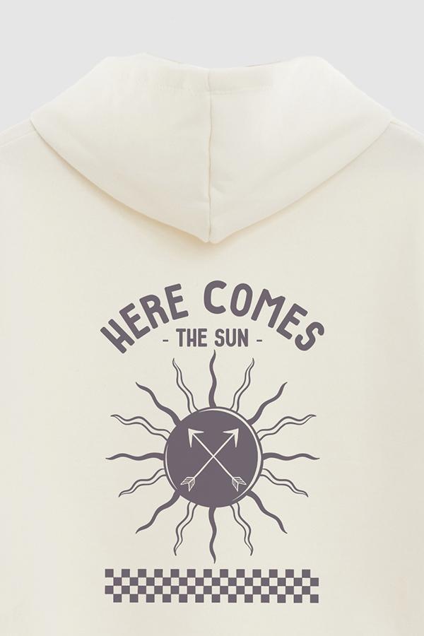 HOODIE ESTAMPADO HERE COMES THE SUN