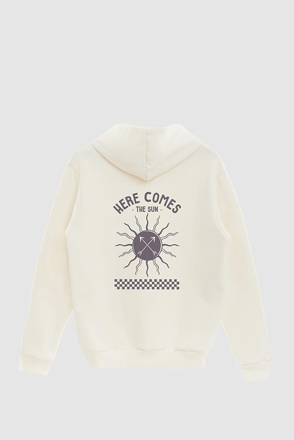HOODIE ESTAMPADO HERE COMES THE SUN