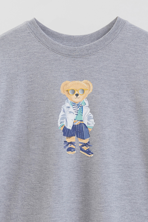 REMERA OVER ESTAMPADA UNISEX BEAR SUMMER