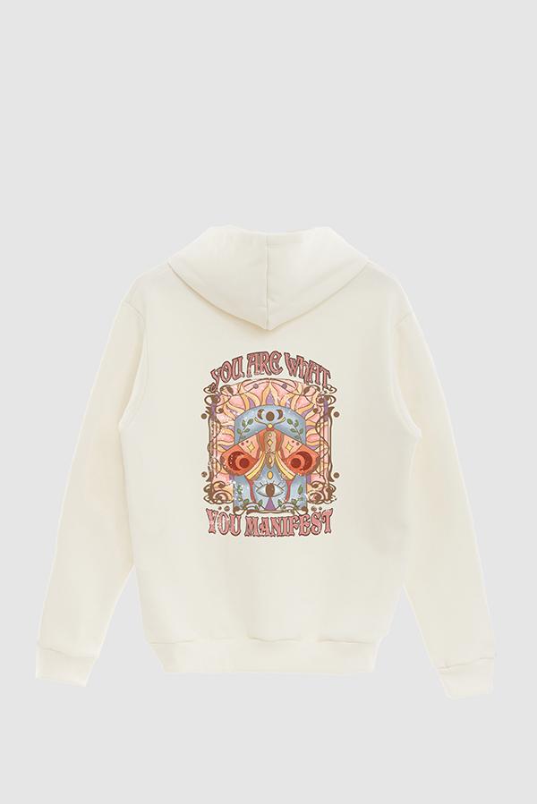 HOODIE ESTAMPADO CLSTL YOU ARE WHAT YOU MANIFEST