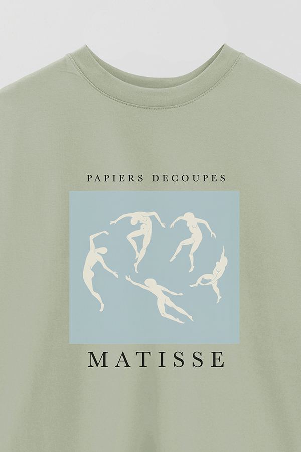 REMERA OVER ESTAMPADA ART COLLECTION MATISSE BODIES