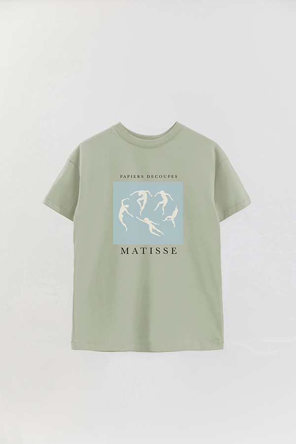REMERA OVER ESTAMPADA ART COLLECTION MATISSE BODIES
