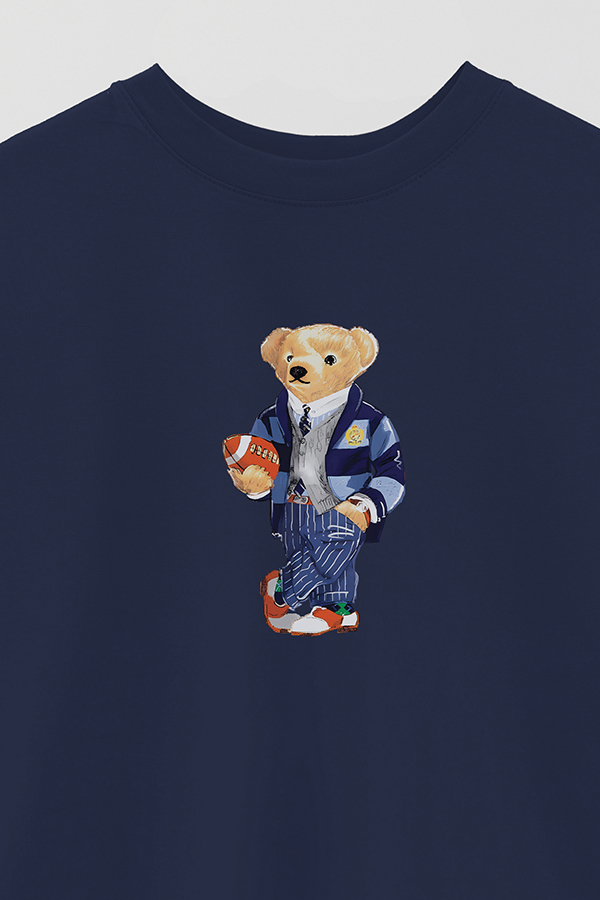 REMERA OVER ESTAMPADA UNISEX BEAR RUGBY SUIT