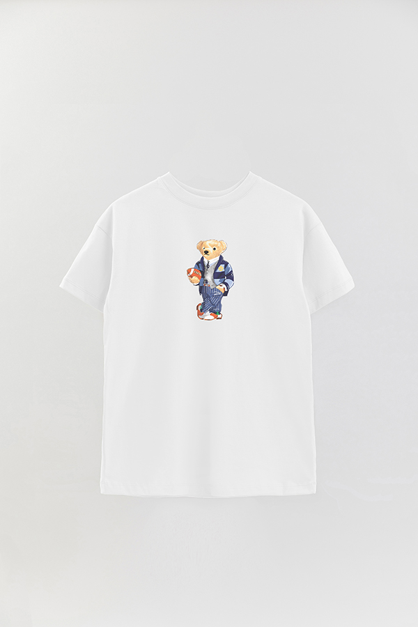 REMERA OVER ESTAMPADA UNISEX BEAR RUGBY SUIT