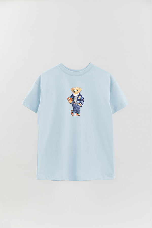 REMERA OVER ESTAMPADA UNISEX BEAR RUGBY SUIT