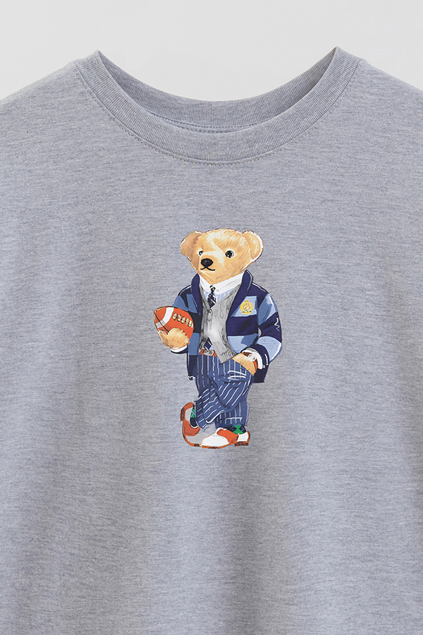 REMERA OVER ESTAMPADA UNISEX BEAR RUGBY SUIT