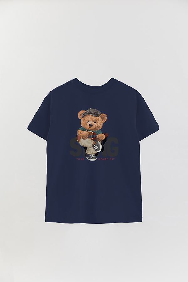 REMERA OVER ESTAMPADA UNISEX TEDDY SING
