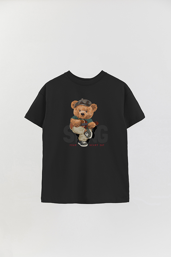 REMERA OVER ESTAMPADA UNISEX TEDDY SING