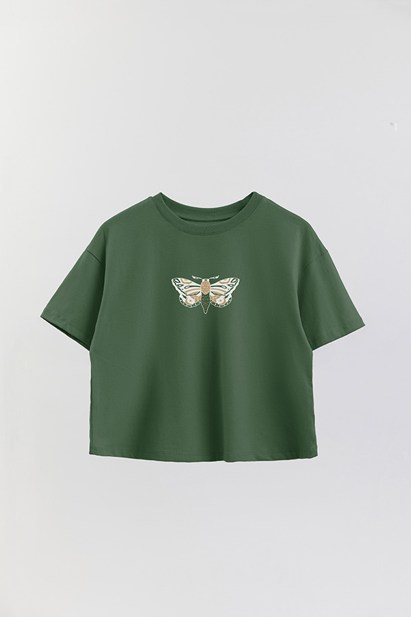 REMERA CROP ESTAMPADA BUTTERFLY 5