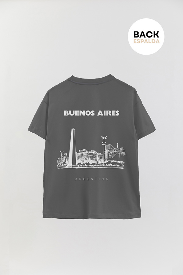 REMERA OVER ESTAMPADA ARG OBELISCO
