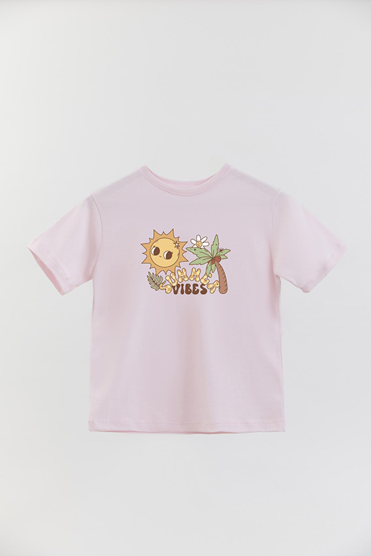 REMERA BASIC GIRL RT SUMMER VIBES