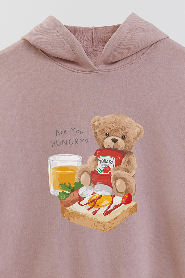 HOODIE RUSTICO KIDS TEDDY KETCHUP