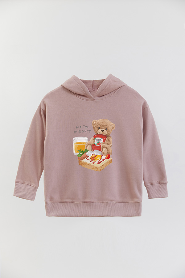 HOODIE RUSTICO KIDS TEDDY KETCHUP