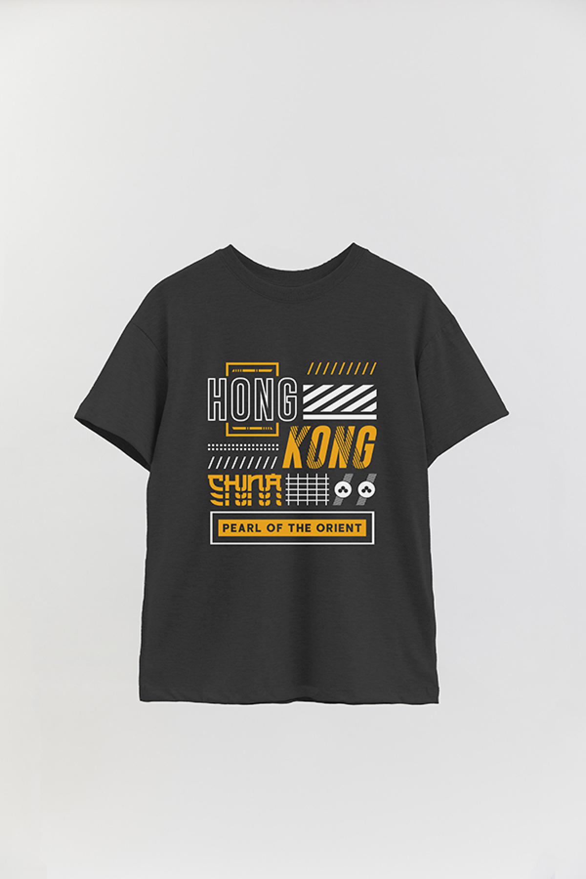 REMERA OVER ESTAMPADA CT HONGKONG
