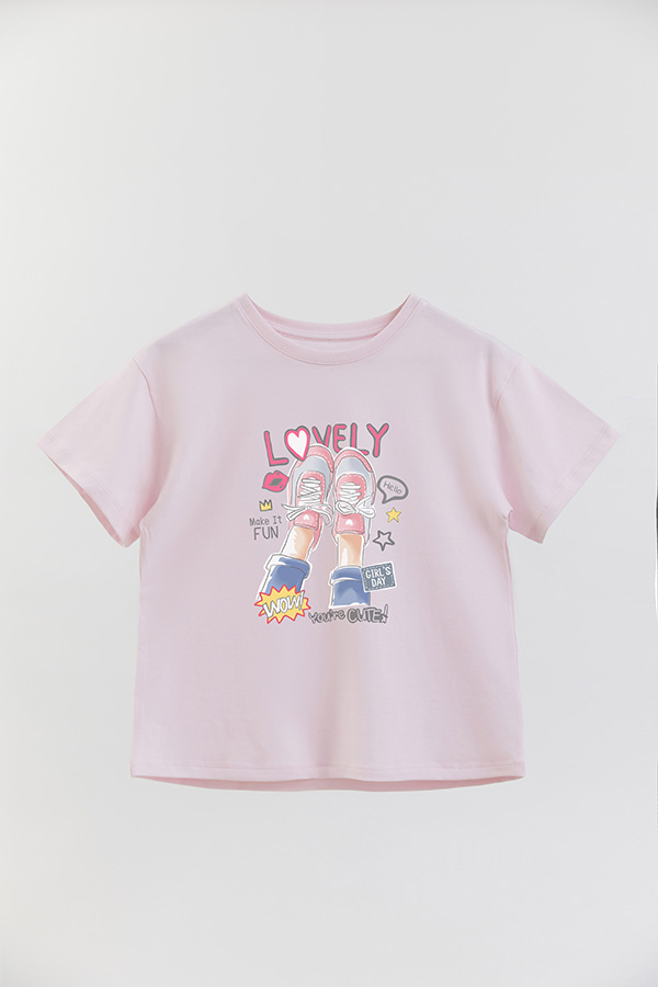 REMERA GIRL OVER LOVELY