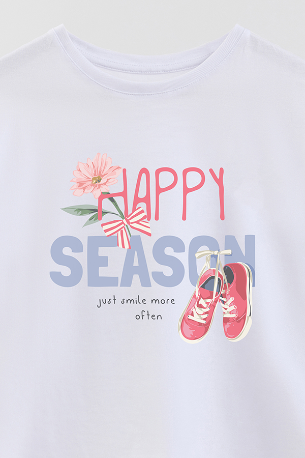 REMERA GIRL OVER HAPPY SEASON