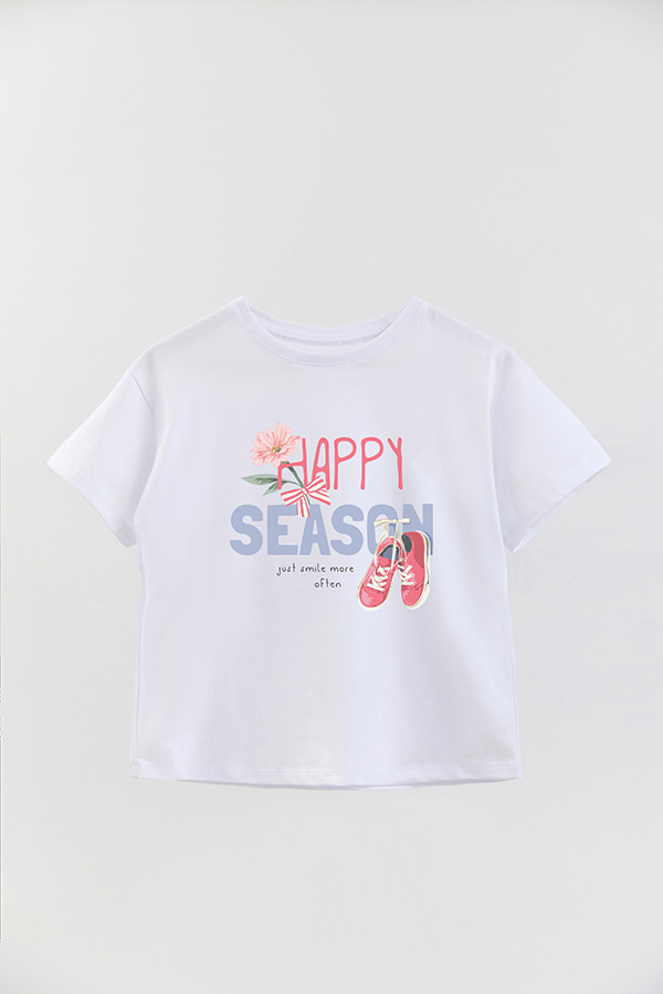 REMERA GIRL OVER HAPPY SEASON