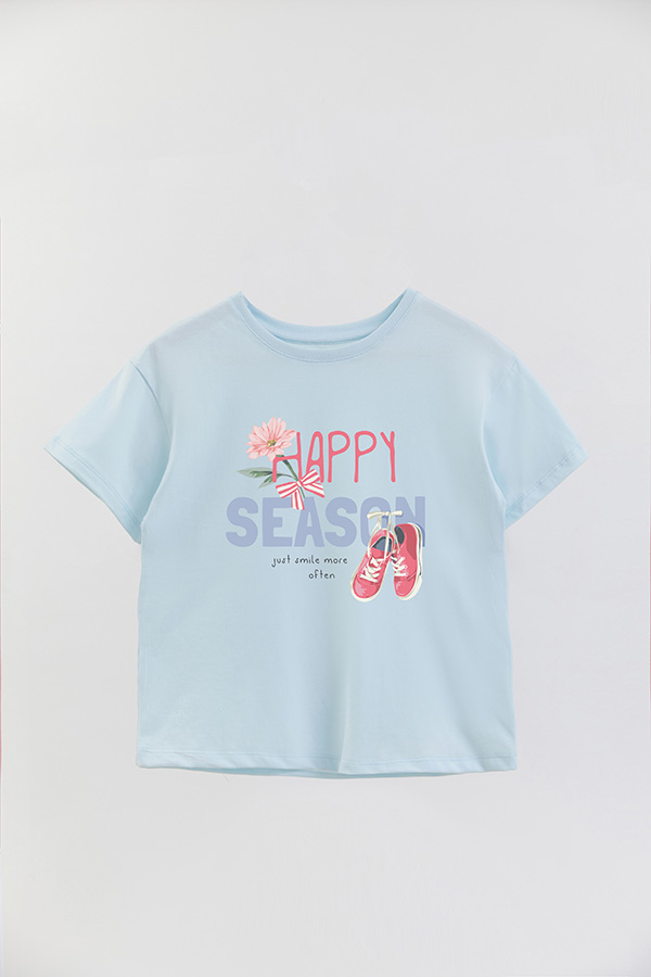 REMERA GIRL OVER HAPPY SEASON