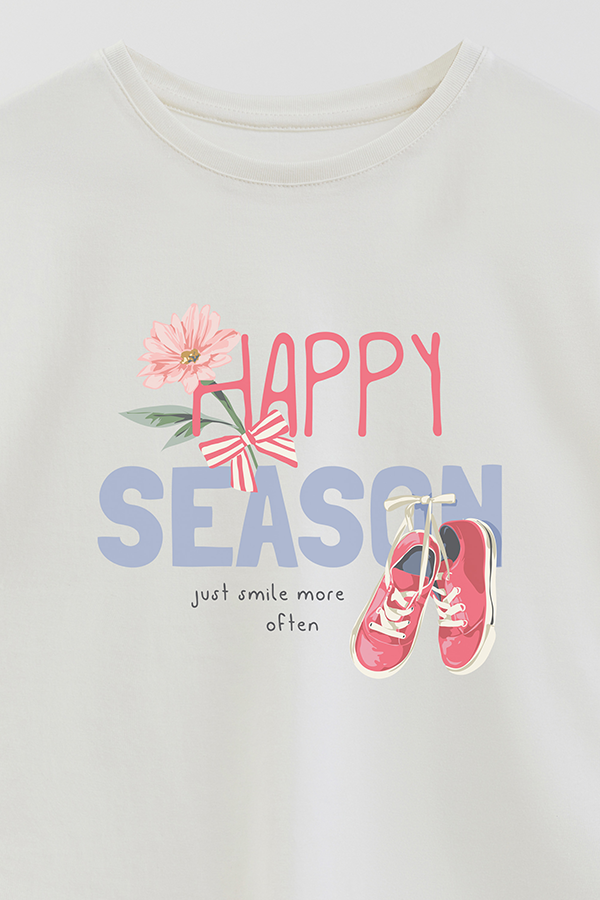 REMERA GIRL OVER HAPPY SEASON