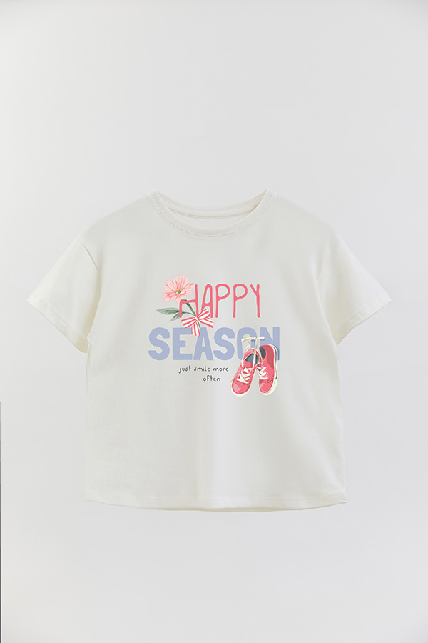 REMERA GIRL OVER HAPPY SEASON