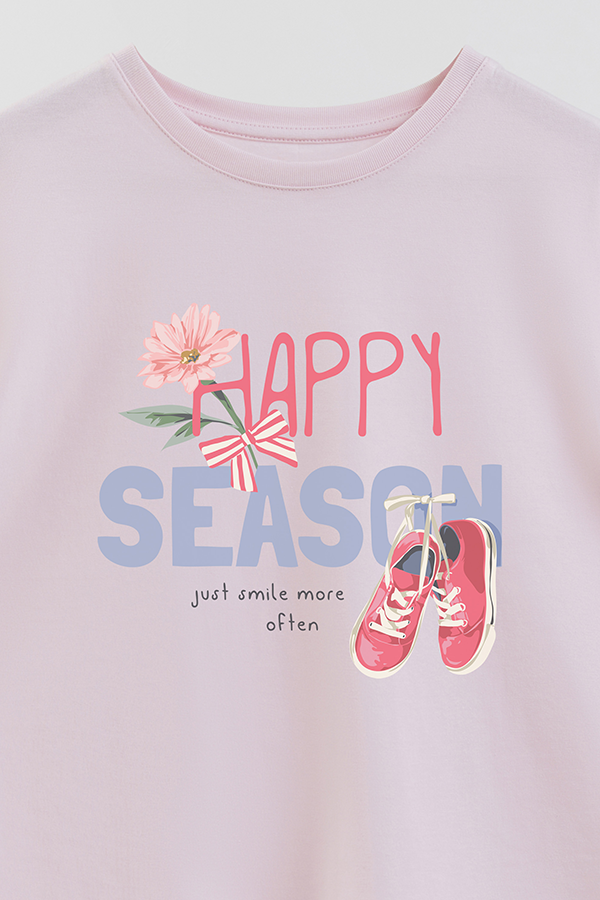 REMERA GIRL OVER HAPPY SEASON