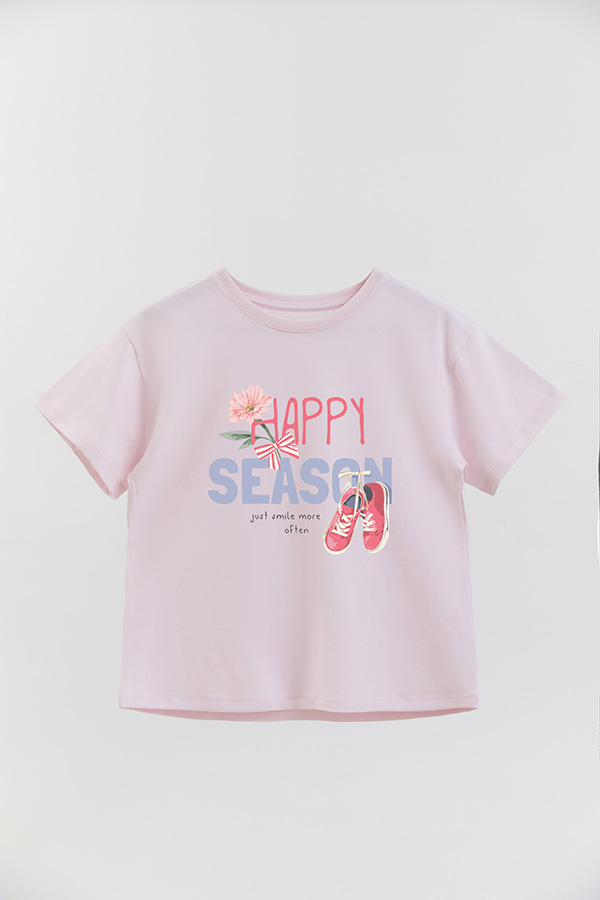 REMERA GIRL OVER HAPPY SEASON