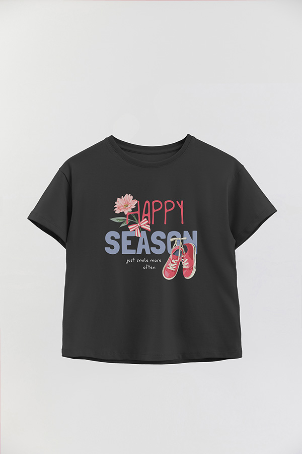 REMERA GIRL OVER HAPPY SEASON