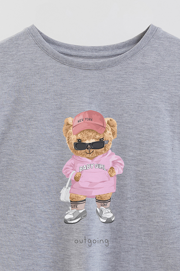 REMERA GB OVERSIZE TEDDY BABY GIRL