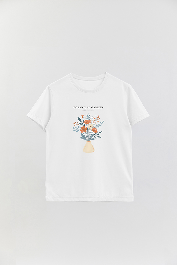 REMERA BASICA ESTAMPADA GARDEN 48