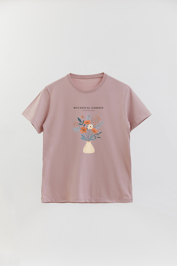 REMERA BASICA ESTAMPADA GARDEN 48