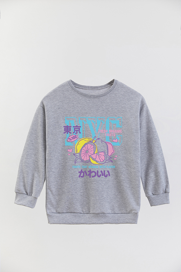 BUZO CREWNECK RUSTICO VARSITY GIRL NYC LEMON