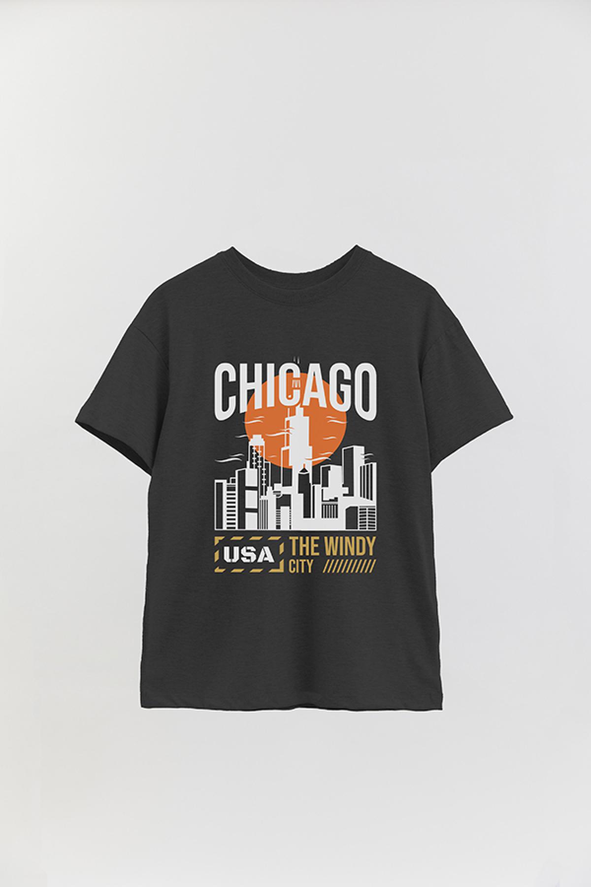 REMERA OVER ESTAMPADA CT CHICAGO