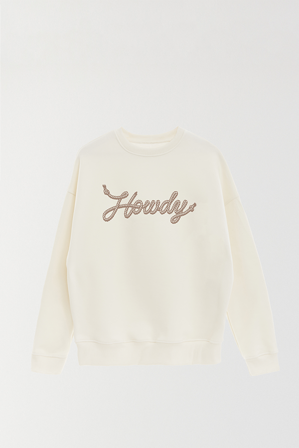 BUZO CREWNECK ESTAMPADO WESTERN HOWDY