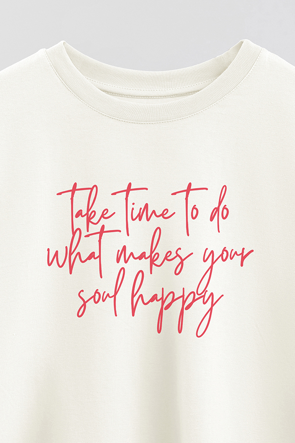 REMERA CROP ESTAMPADA RED SOUL