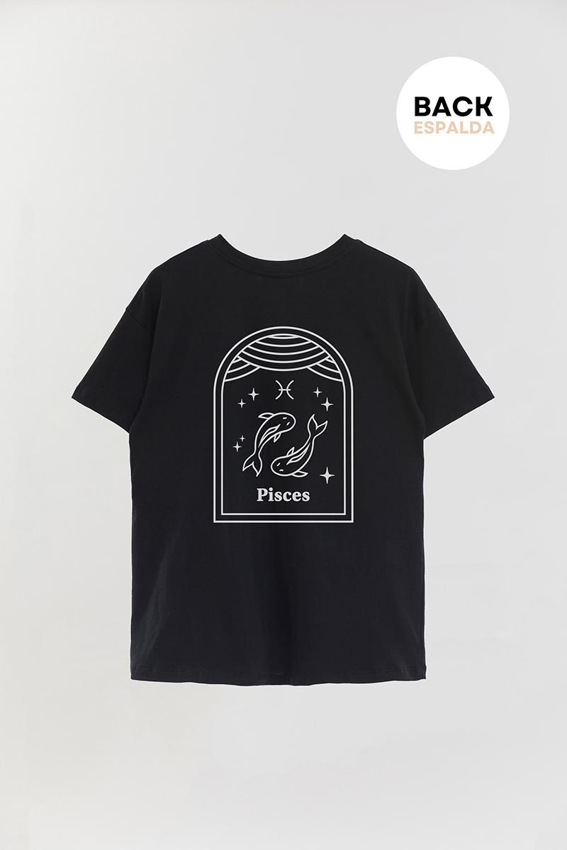 REMERA OVER ESTAMPADA UNISEX SIGNS PISCES