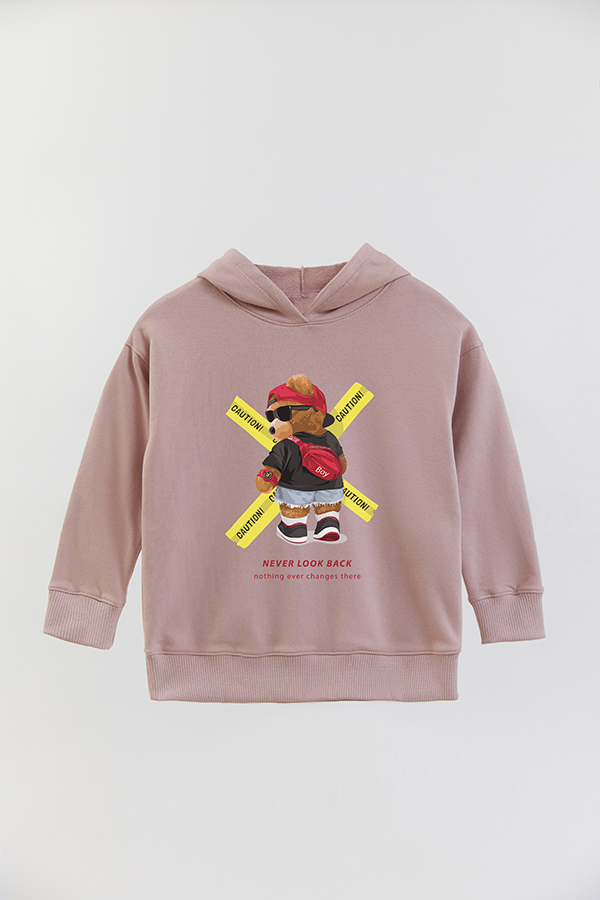 HOODIE RUSTICO BOY TEDDY NEVER LOOK BACK