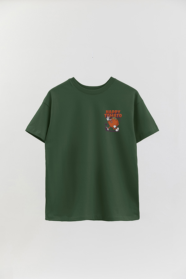 REMERA OVER FB CARTOON HAPPY TOMATO