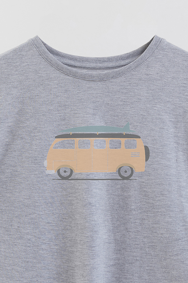 REMERA BOY OVER BEACH VAN