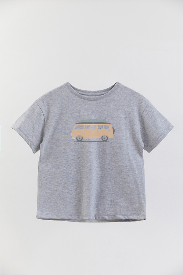 REMERA BOY OVER BEACH VAN