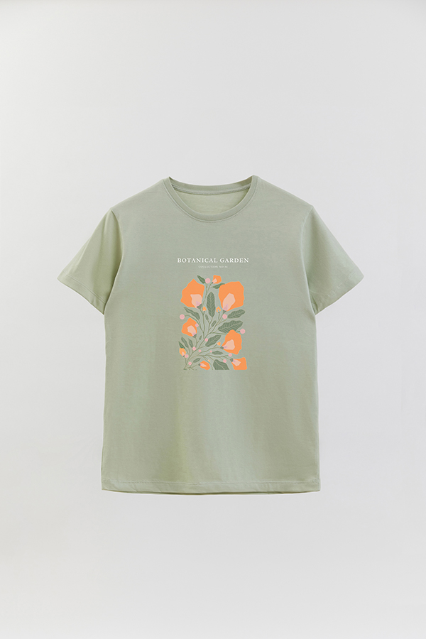 REMERA BASICA ESTAMPADA GARDEN 54