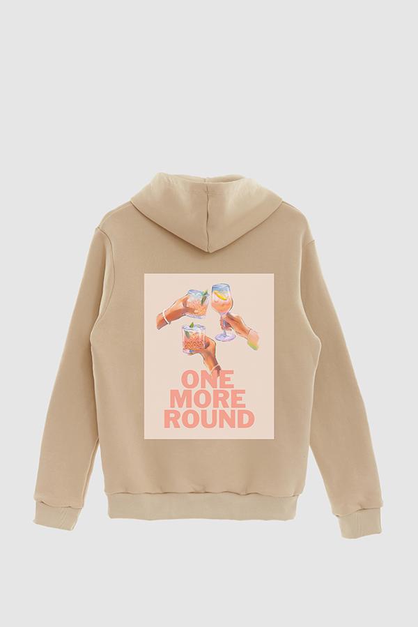 HOODIE ESTAMPADO POSTER ONE MORE ROUND