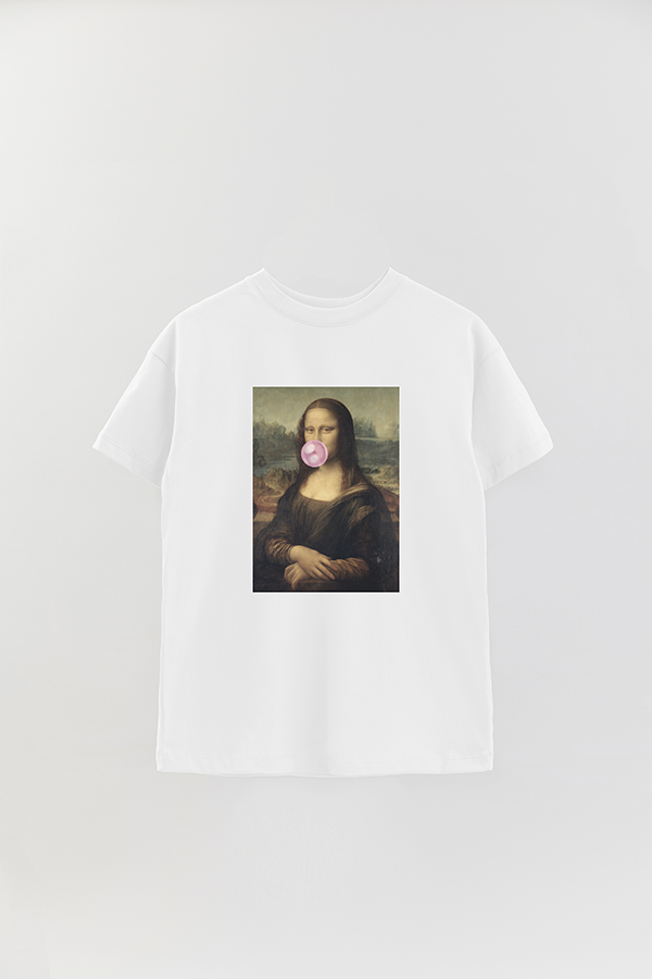 REMERA OVER ESTAMPADA ART COLLECTION 106 BUBBLE MONA