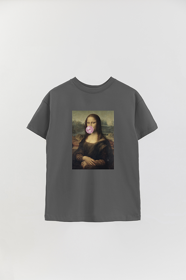 REMERA OVER ESTAMPADA ART COLLECTION 106 BUBBLE MONA