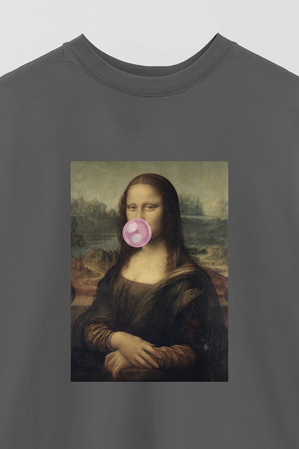 REMERA OVER ESTAMPADA ART COLLECTION 106 BUBBLE MONA