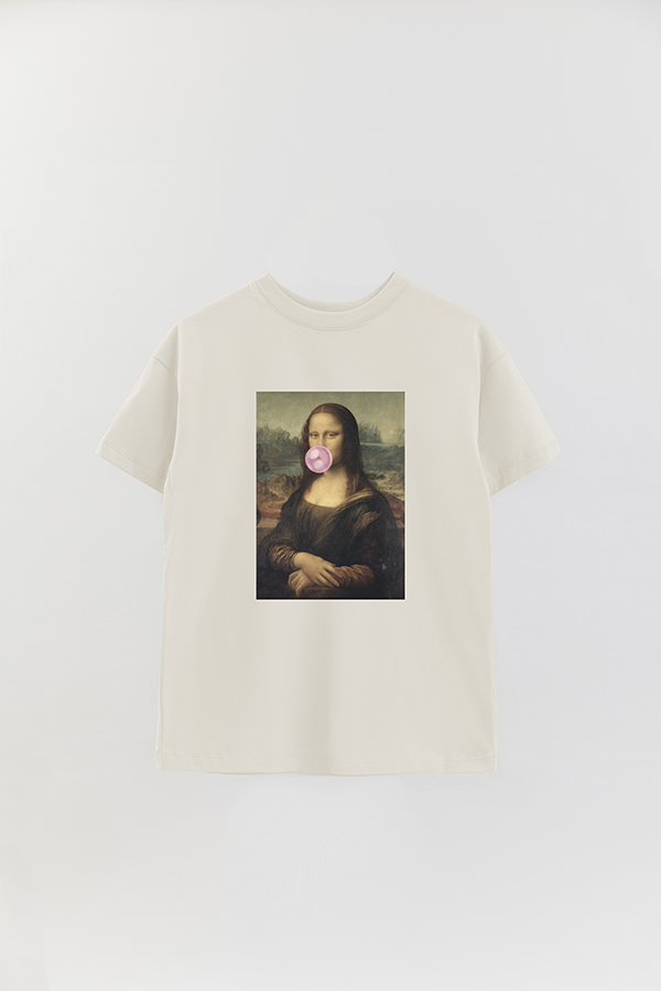 REMERA OVER ESTAMPADA ART COLLECTION 106 BUBBLE MONA