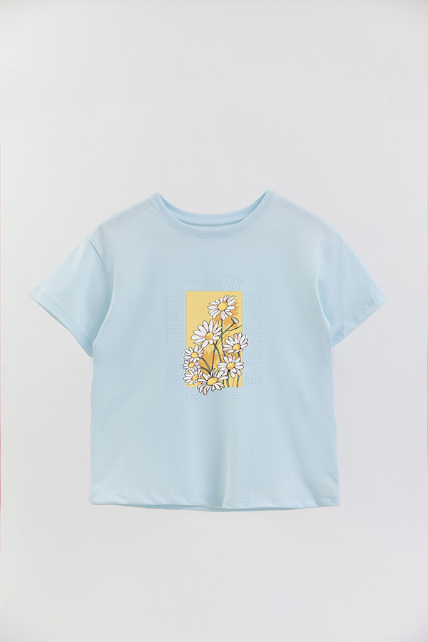 REMERA GIRL OVER BEAUTIFUL DAY