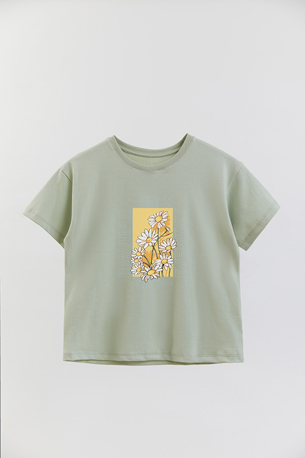 REMERA GIRL OVER BEAUTIFUL DAY