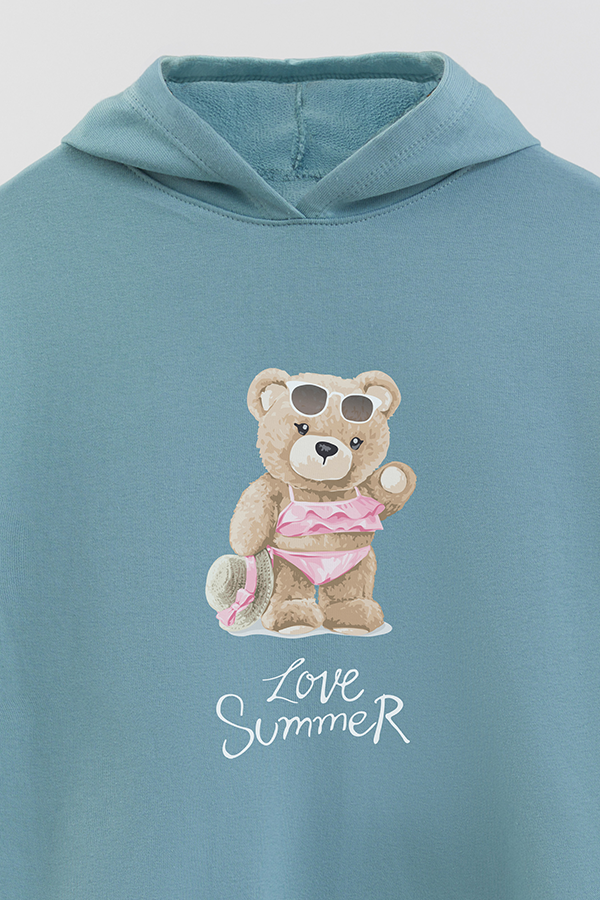 HOODIE RUSTICO KIDS TEDDY LOVE SUMMER