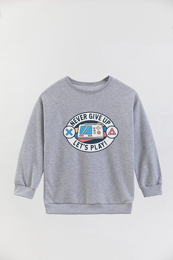 BUZO CREWNECK RUSTICO GAME ON LET'S PLAY