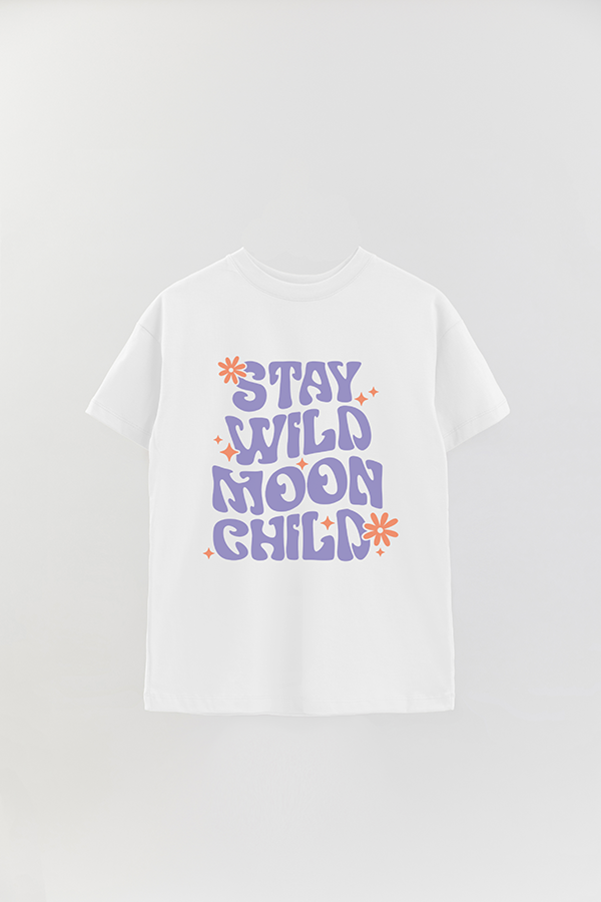 REMERA OVER ESTAMPADA LV4B STAY WILD MOON CHILD